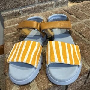 Camper Kids Oruga Leather Sandals Multicolor Strap Sandals, size 33 #51